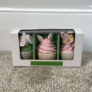 Easter Decorative Cupcakes Set of 3 NWT